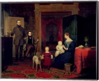 Portrait of the Van Cortland Family, c.1830 Fine Art Print