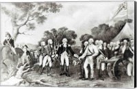 The Surrender of General Burgoyne Saratoga, New York, 17th October 1777 Fine Art Print
