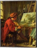 The Painter in his Studio Fine Art Print