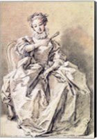 Woman in Spanish Costume Fine Art Print