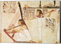 Two Musicians, from the Tomb of Rekhmire Fine Art Print