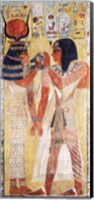 The Goddess Hathor placing the magic collar on Seti Fine Art Print