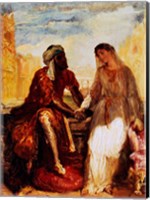 Othello and Desdemona in Venice, 1850 Fine Art Print