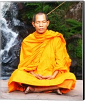 Abbot of Watkungtaphao in Phu Soidao Waterfall Fine Art Print