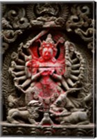 Statue of a goddess, Kathmandu, Nepal Fine Art Print