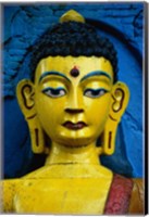 Close-up of a statue of Buddha, Kathmandu, Nepal Fine Art Print