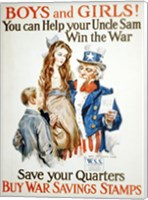 Help Uncle Sam Win the War Fine Art Print