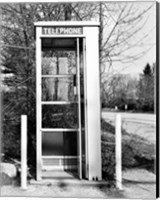Telephone booth by the road Fine Art Print