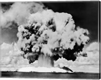 Atomic bomb explosion, Bikini Atoll, Marshall Islands, July 24, 1946 Fine Art Print