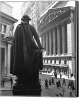 George Washington Statue, New York Stock Exchange, Wall Street, Manhattan, New York City, USA Fine Art Print
