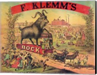 F. Klems Bock Beer Fine Art Print