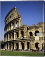 Low angle view of a coliseum, Colosseum, Rome, Italy Vertical Fine Art Print