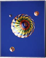 View of Hot Air Balloons from Underneath Fine Art Print
