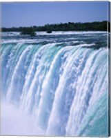 Water flowing over Niagara Falls, Ontario, Canada Fine Art Print