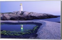 Peggy's Cove Lighthouse, Peggy's Cove, Nova Scotia, Canada Fine Art Print