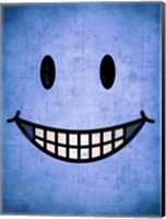 Hang up a Smile (blue) Fine Art Print