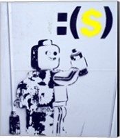 Leggo Man Graffiti - Israel Fine Art Print