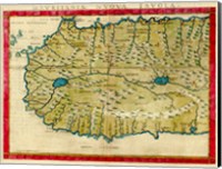 1561 Map of West Africa by Girolamo Ruscelli Fine Art Print