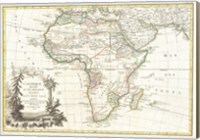 1762 Janvier Map of Africa Fine Art Print