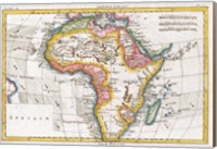 1780 Raynal and Bonne Map of Africa Fine Art Print
