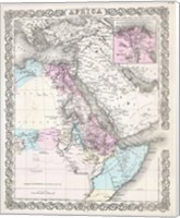 1855 Colton Map of Northeastern Africa Fine Art Print