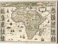 Africa 1635, Willem Janszoon Blaeu Fine Art Print