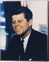 John F. Kennedy, White House Color Photo Portrait Fine Art Print