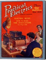 Practical Electrics March 1924 Cover Fine Art Print
