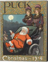 Santa 1904 Puck Cover Fine Art Print