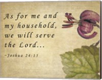 My Household Serves the Lord Fine Art Print