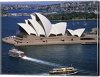 High angle view of an opera house, Sydney Opera House, Sydney, Australia Fine Art Print