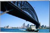 Low angle view of a bridge, Sydney Harbor Bridge, Sydney, Australia Fine Art Print