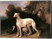 Alfred Dedreux - A Greyhound In An Extensive Landscape Fine Art Print