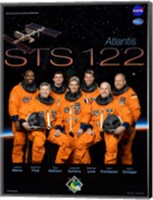 STS 122 Mission Poster Fine Art Print