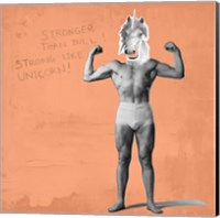 Muscle Man Unicorn Fine Art Print