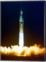 Launch of Jupiter C with Explorer Fine Art Print