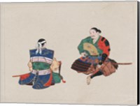 Seated Samurai Warriors Fine Art Print