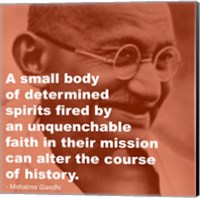 Gandhi - Determination Quote Fine Art Print