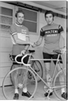 Joop Zoetemelk and Eddy Merckx 1973 Fine Art Print