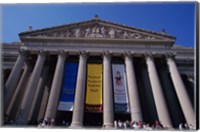 Facade of the U.S. National Archives, Washington, D.C., USA Fine Art Print