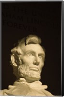 High section view of a statue, Lincoln Memorial, Washington DC, USA Fine Art Print