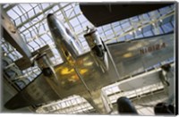 Low angle view of an aircraft displayed in a museum, National Air and Space Museum, Washington DC, USA Fine Art Print