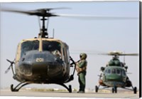 Iraqi air force carries wounded warrior on aeromedical evacuation mission Fine Art Print