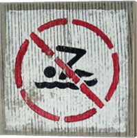No Swimming Fine Art Print