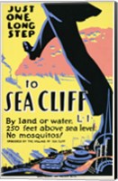 Just one long step to Sea Cliff Fine Art Print