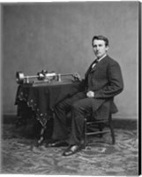 Edison and phonograph Fine Art Print
