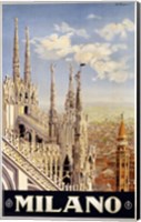 Milano Travel Poster Fine Art Print