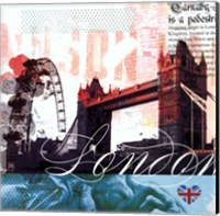 London Stamps - Mini Fine Art Print