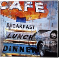 Breakfast Cafe - mini Fine Art Print