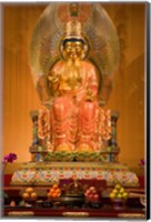 Statue of Buddha in a Temple Fine Art Print